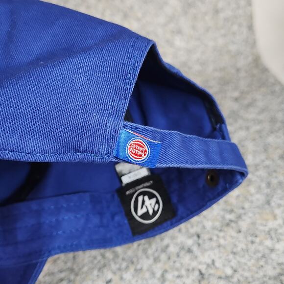 Hat Detroit Pistons '47 Brand One Size Adjustable Blue Cap Basketball Logo - Picture 6 of 8